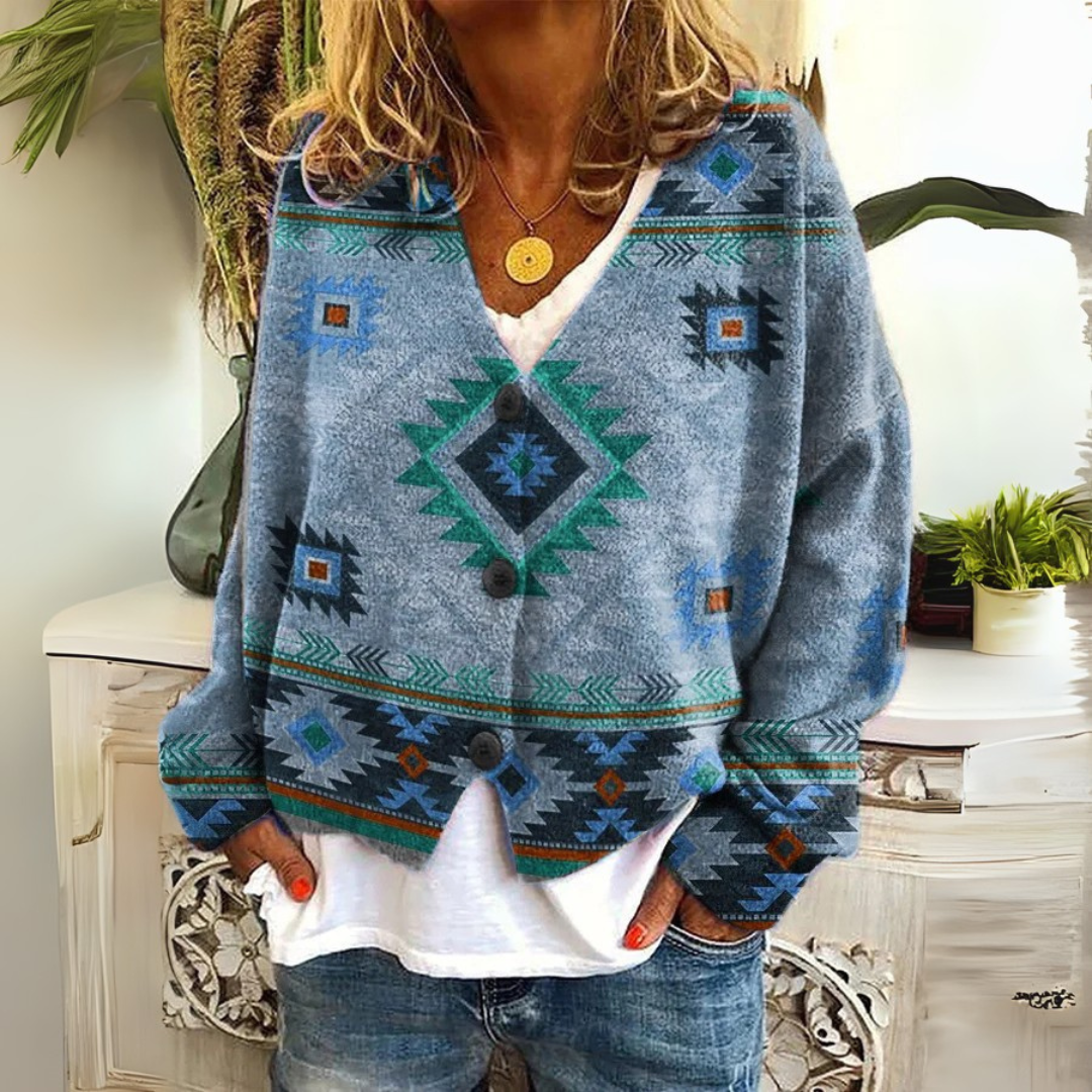 VARENZI | CARDIGAN FLEURI