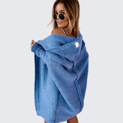 VARENZI | CARDIGAN À CAPUCHE