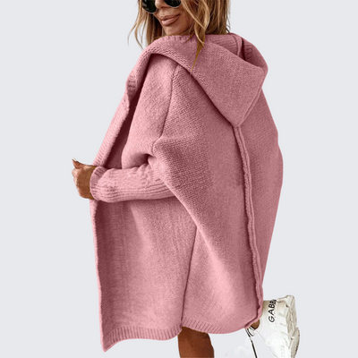 VARENZI | CARDIGAN À CAPUCHE