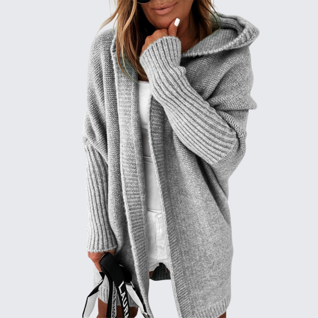 VARENZI | CARDIGAN À CAPUCHE