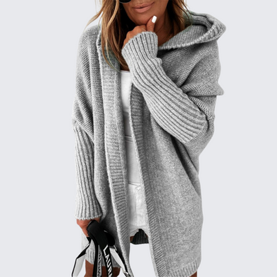 VARENZI | CARDIGAN À CAPUCHE