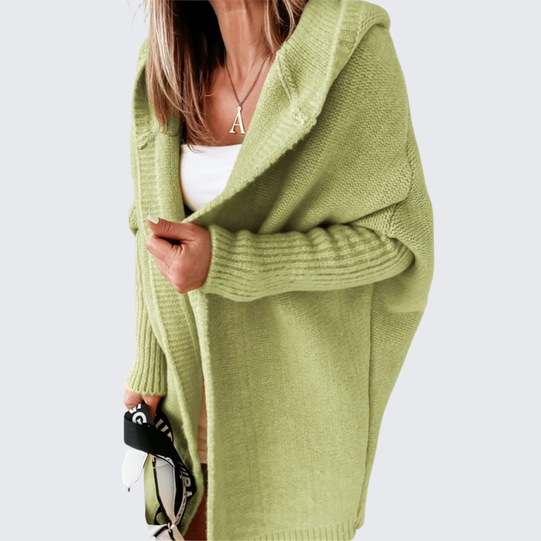 VARENZI | CARDIGAN À CAPUCHE