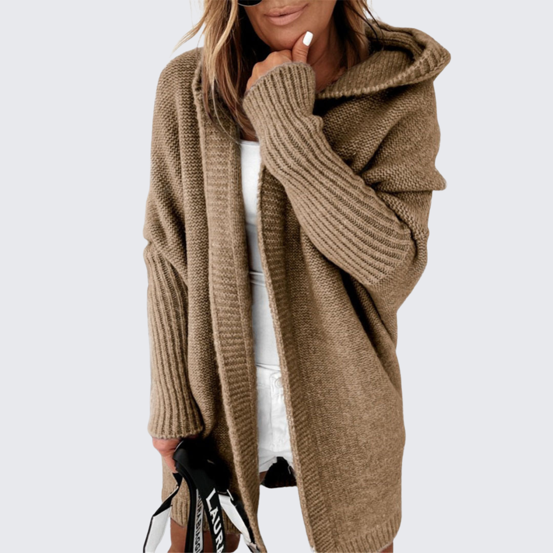 VARENZI | CARDIGAN À CAPUCHE