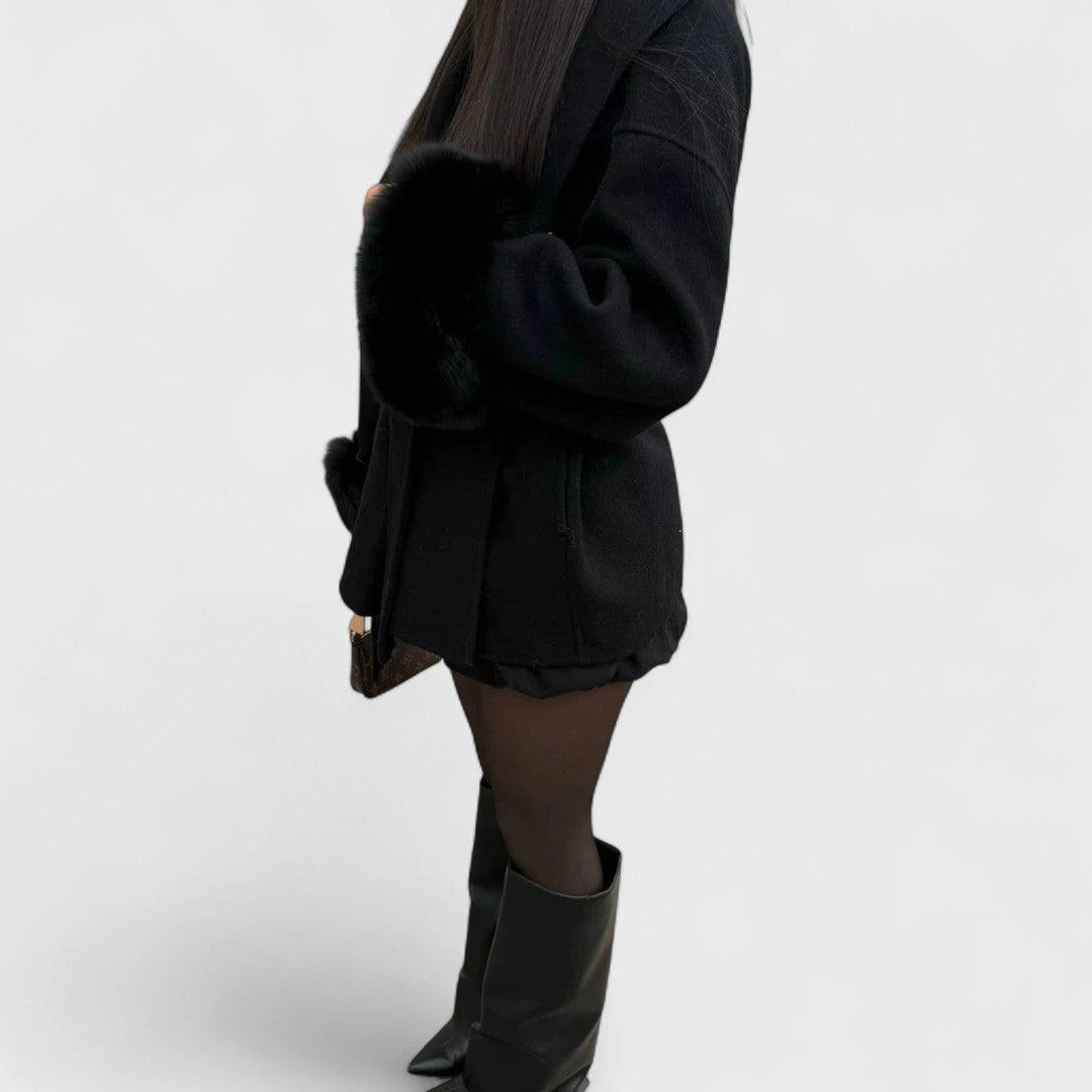 VARENZI | WOOLCAT ÉLÉGANT MANTEAU