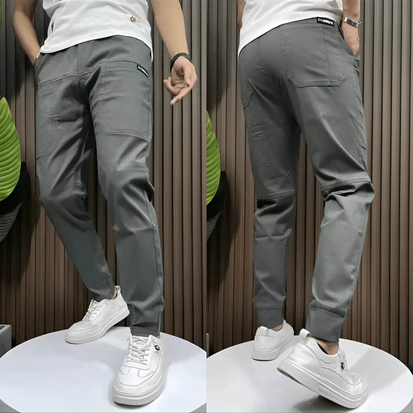 VARENZI | PANTALONS CARGO STRETCH